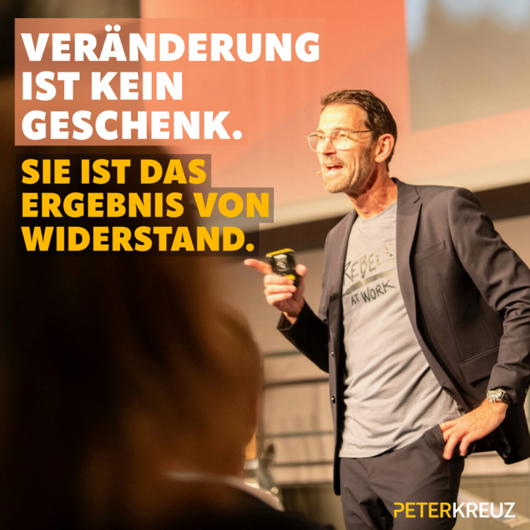 Peter Kreuz während eines Vortrags zum Thema Veränderung und produktiver Widerstand in Organisationen